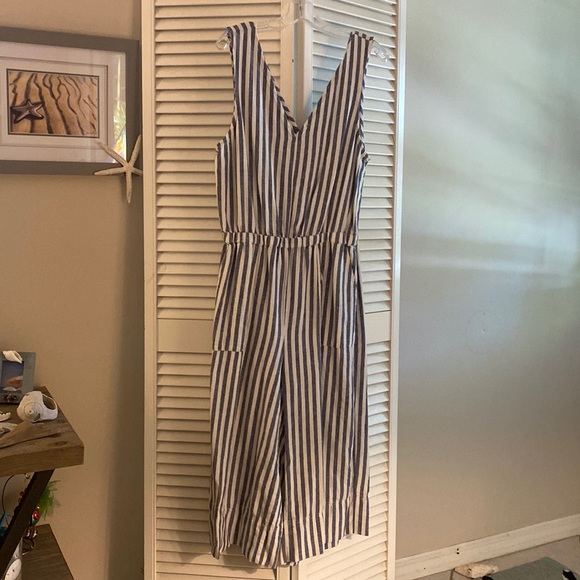 Summer Striped Jumpsuit - Just For You! - Picture 1 of 7